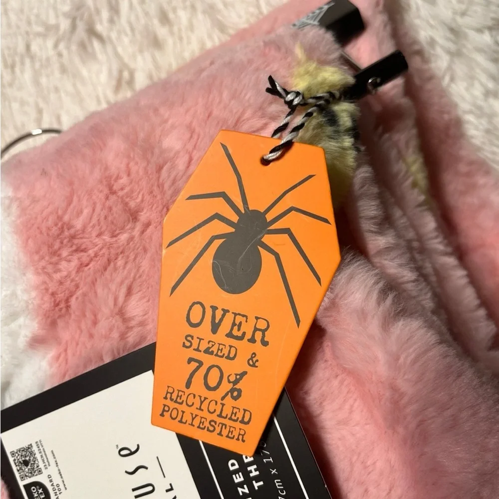 Storehouse TikTok Viral Pink Pastel Oversized Faux Fur Throw Blanket